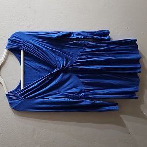 Blue long sleeve 2XL women's shirt